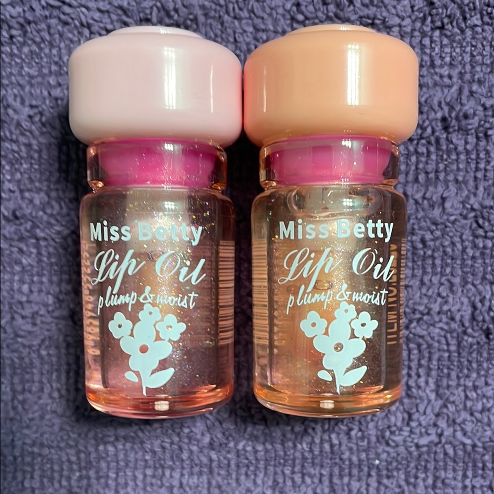 Lip Oil Set - Pink and Peach
